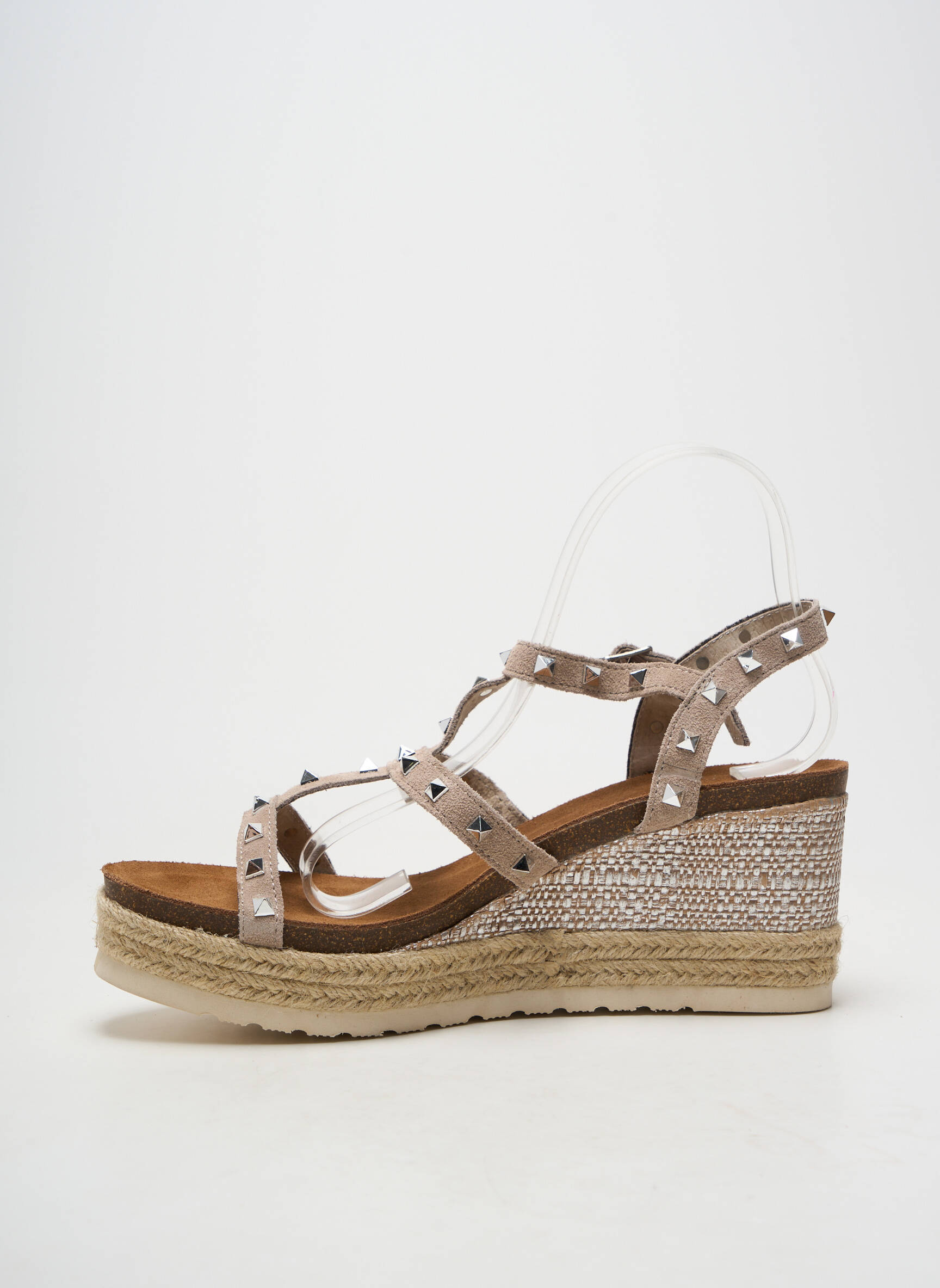 Espadrilės užsegimas kilpa(s) kulnas nuo 7 iki 9 cm bežinis CARMELA moteris