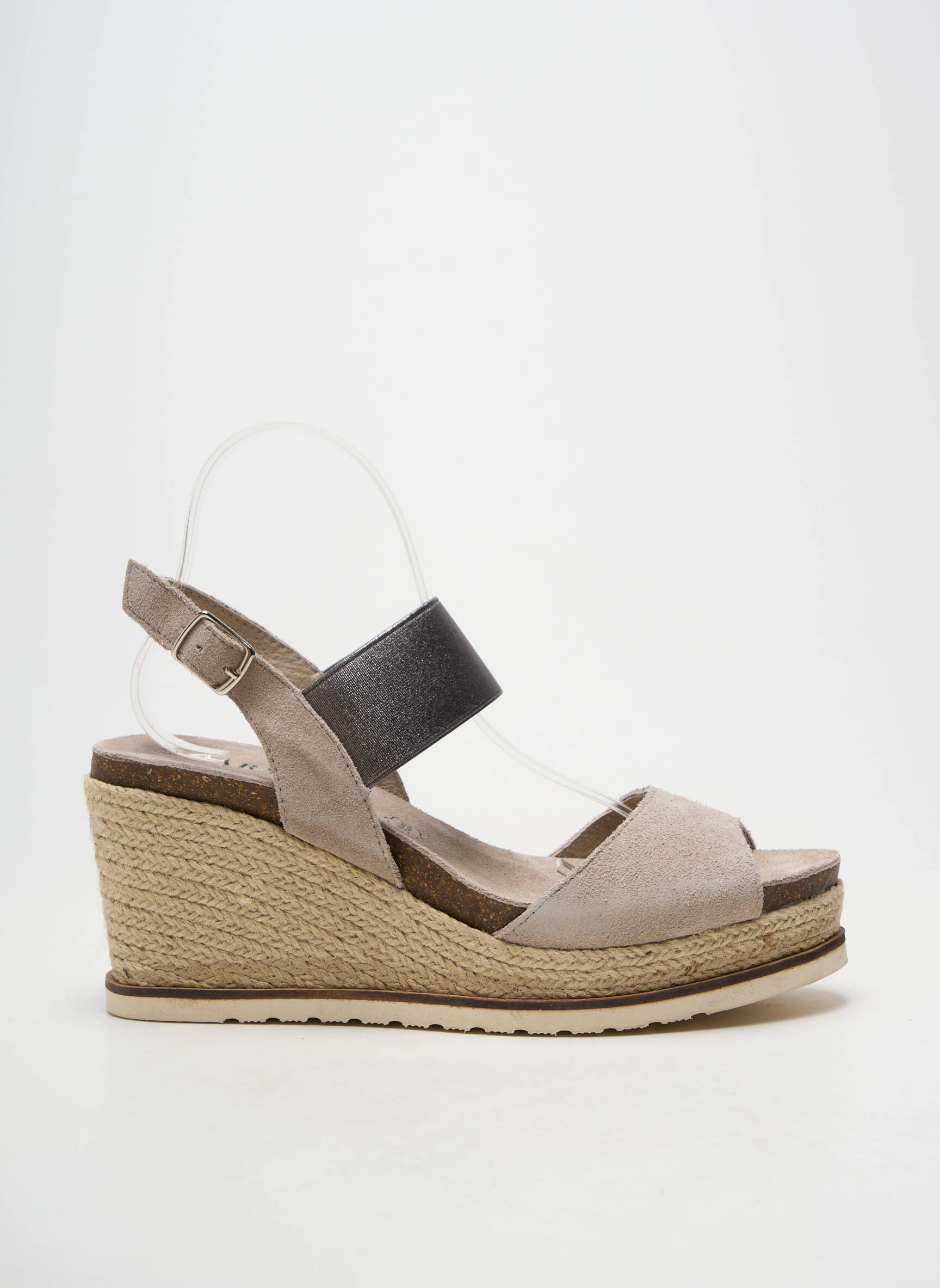 Espadrilės užsegimas kilpa(s) kulnas nuo 7 iki 9 cm bežinis CARMELA moteris