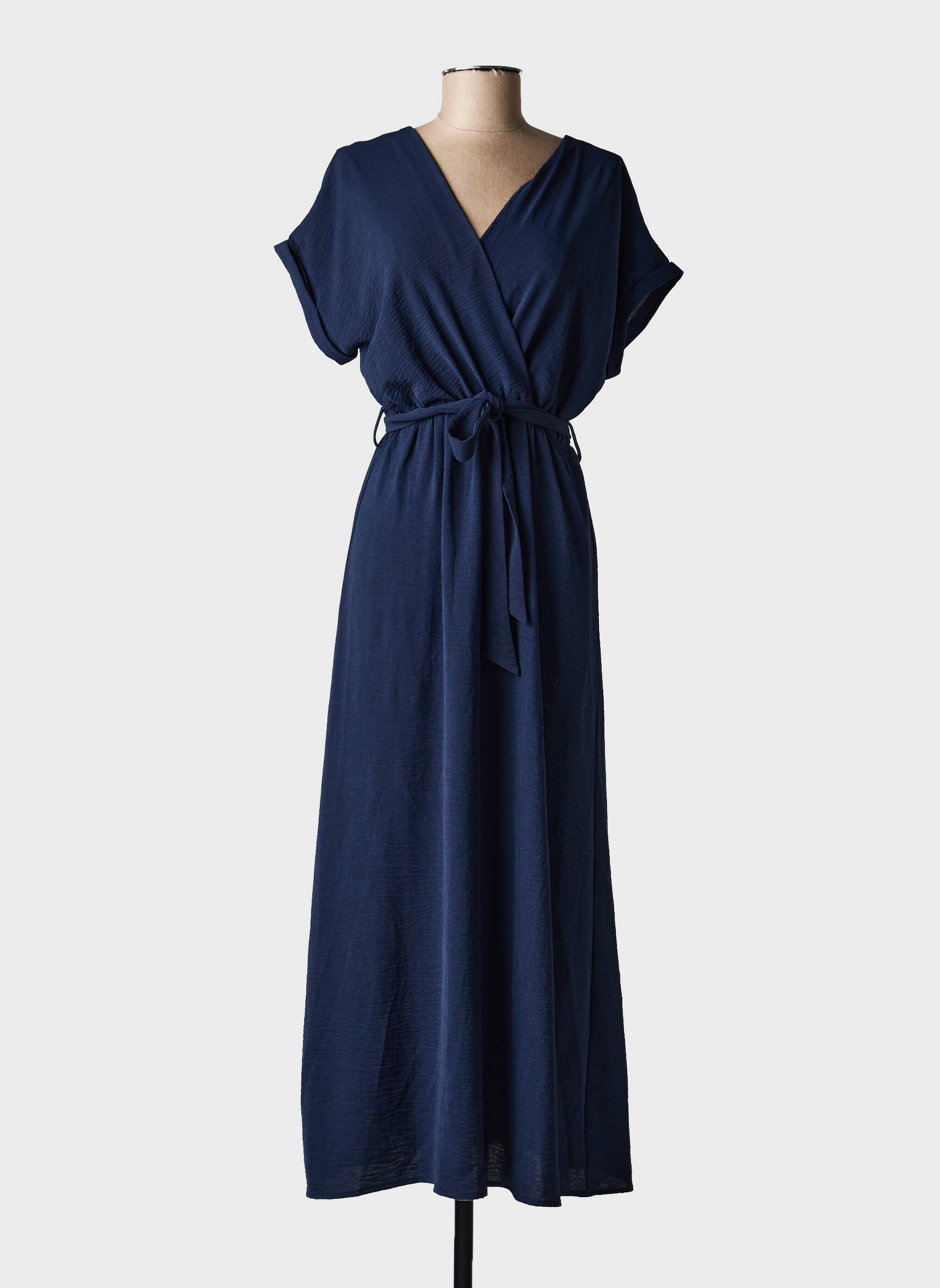Ilga suknelė trumpas rankovės trumpas rankovės mėlyna GRACE & MILA moteris