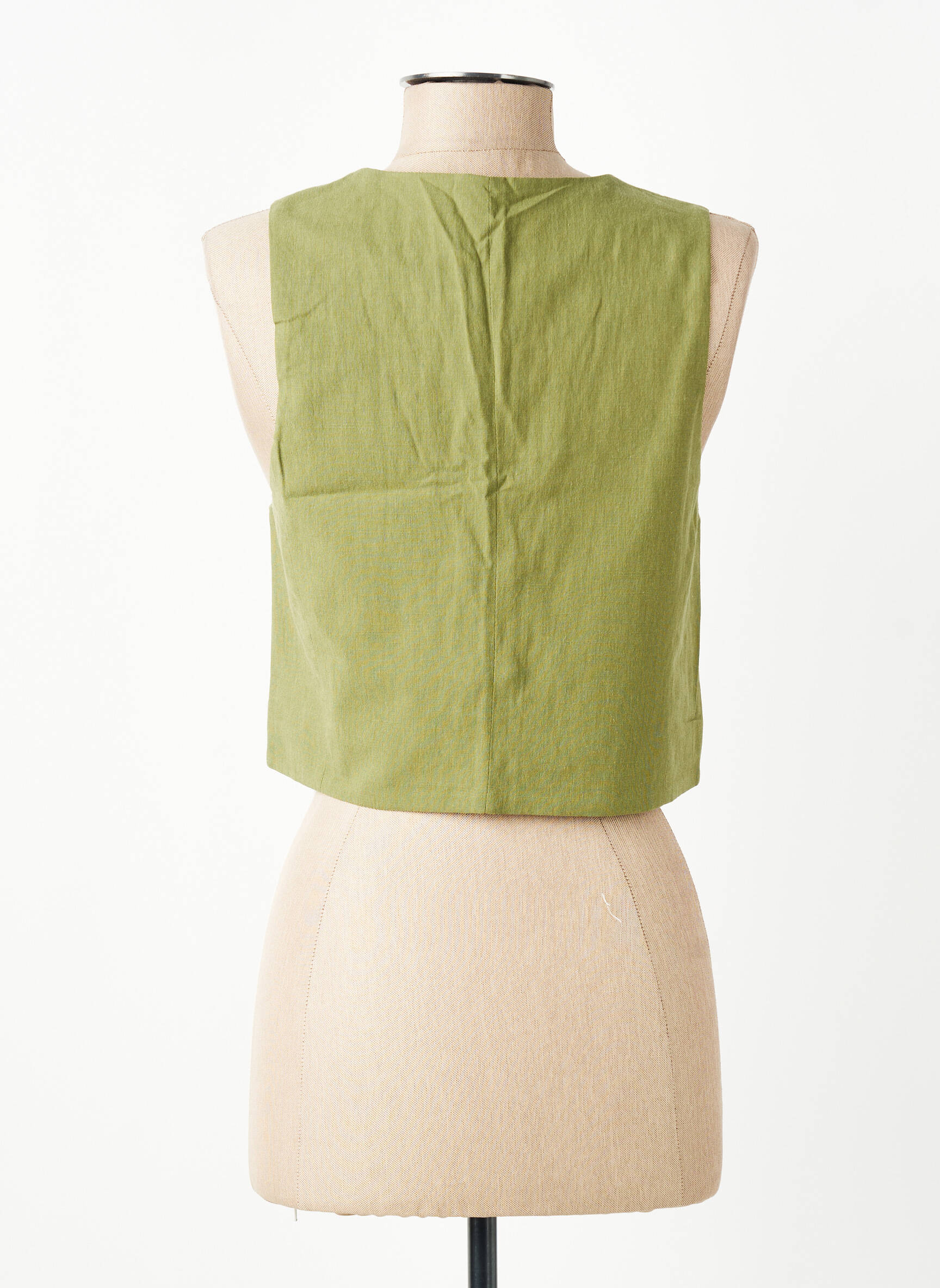 Be rankovių liemenė tiesi kirpimas žalias GRACE & MILA moteris