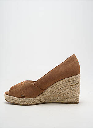 Espadrilės atvira pabaiga kulnas nuo 7 iki 9 cm rudas VANESSA WU moteris