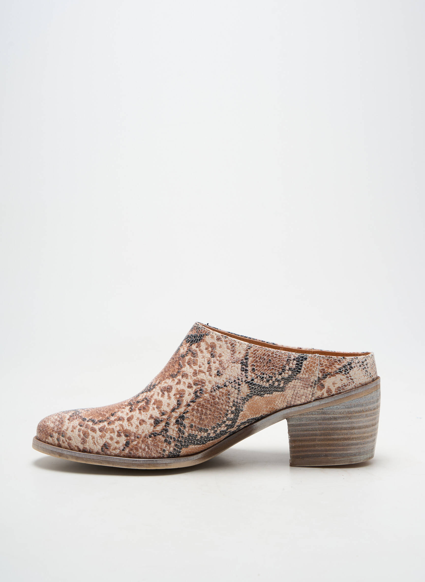 Mule/sabotai lygus medžiaga kulnas nuo 4 iki 6 cm bežinis MINKA DESIGN moteris