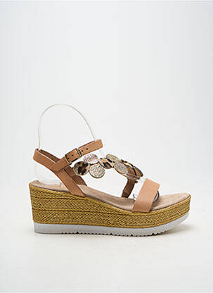 Espadrilės užsegimas kilpa(s) kulnas nuo 7 iki 9 cm rudas REQINS moteris