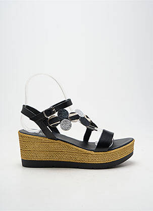Espadrilės užsegimas kilpa(s) kulnas nuo 7 iki 9 cm juodas REQINS moteris