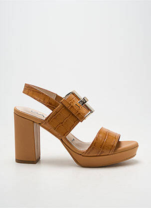 Sandalai/nu pėdos užsegimas kilpa(s) kulnas nuo 7 iki 9 cm rudas LODI moteris