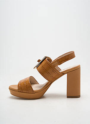 Sandalai/nu pėdos užsegimas kilpa(s) kulnas nuo 7 iki 9 cm rudas LODI moteris