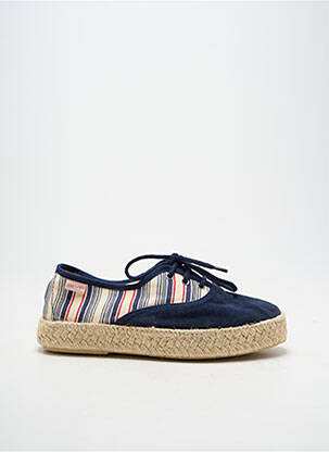 Espadrilės šnervių uždarymas plokščias kulnas iki 3 cm mėlyna PARE GABIA moteris