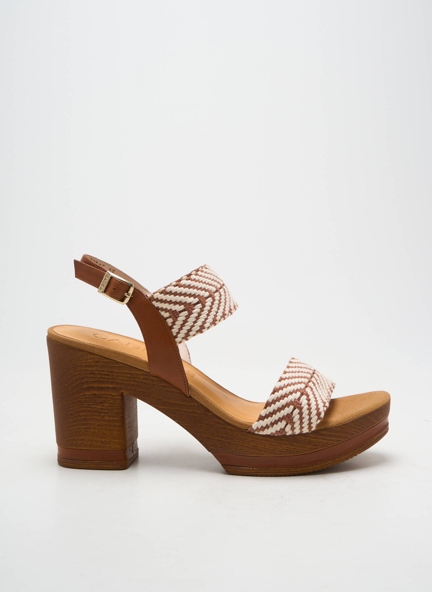 Sandalai/nu pėdos užsegimas kilpa(s) kulnas nuo 7 iki 9 cm rudas LODI moteris