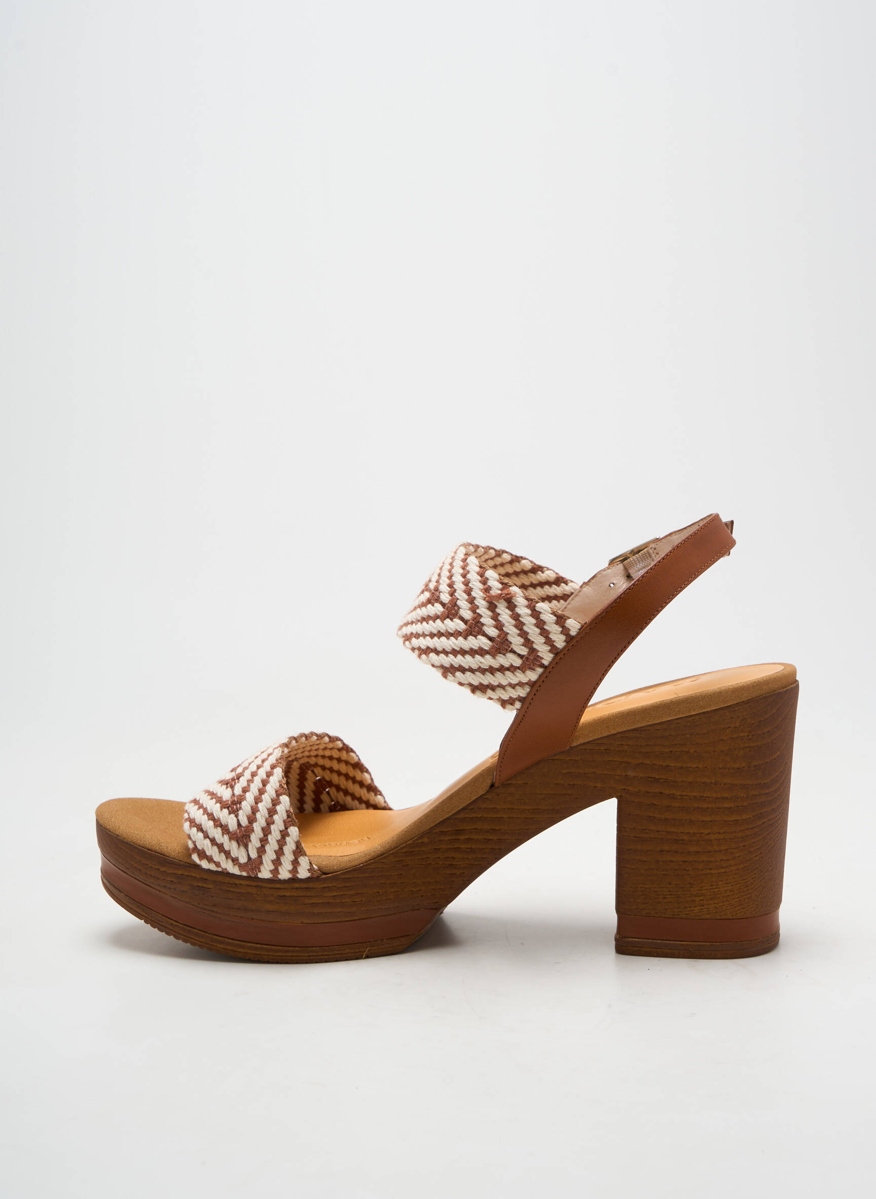 Sandalai/nu pėdos užsegimas kilpa(s) kulnas nuo 7 iki 9 cm rudas LODI moteris