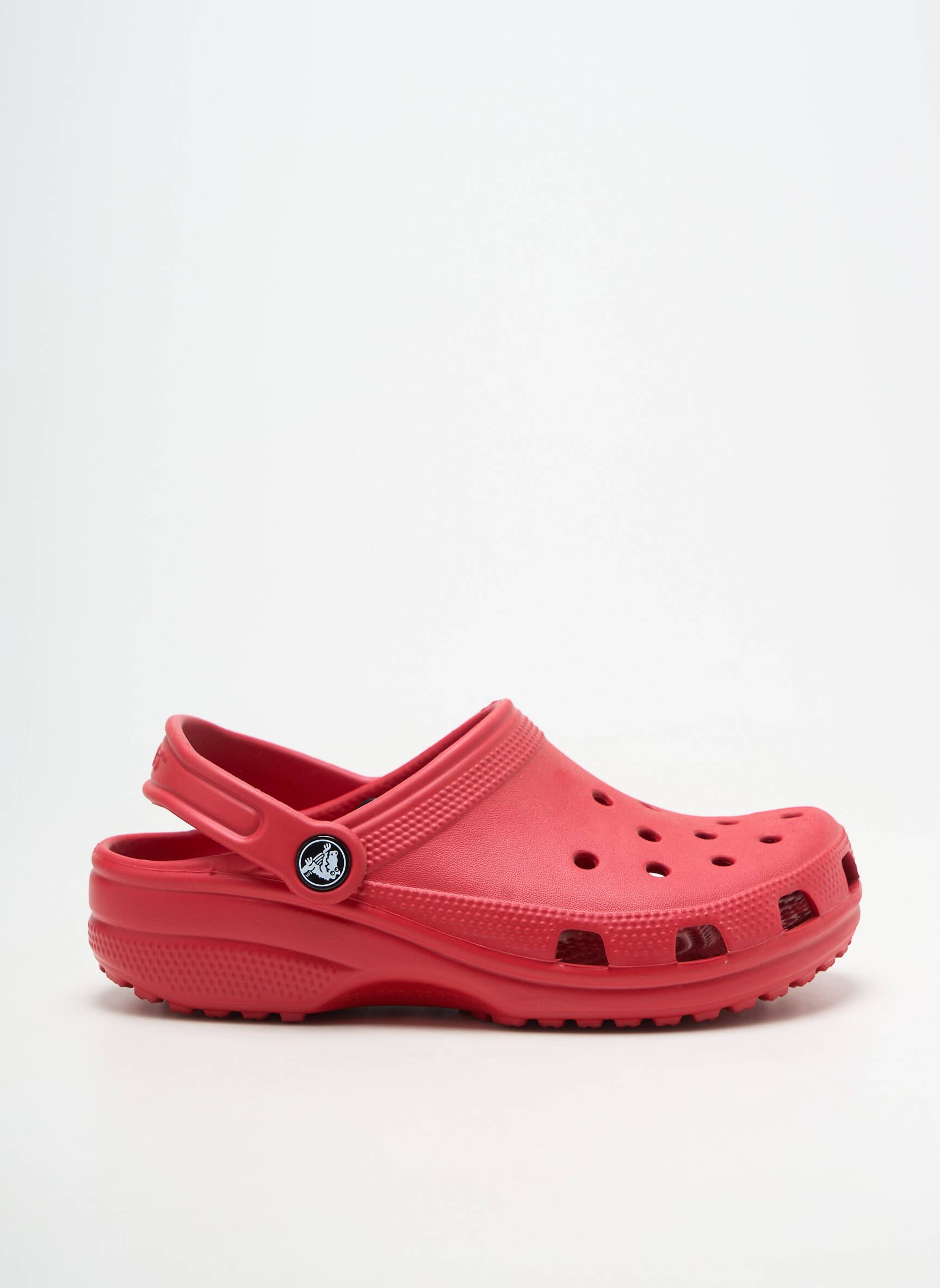 Mule/sabotai apvalus mygtukas apvalus mygtukas raudona CROCS vaikas