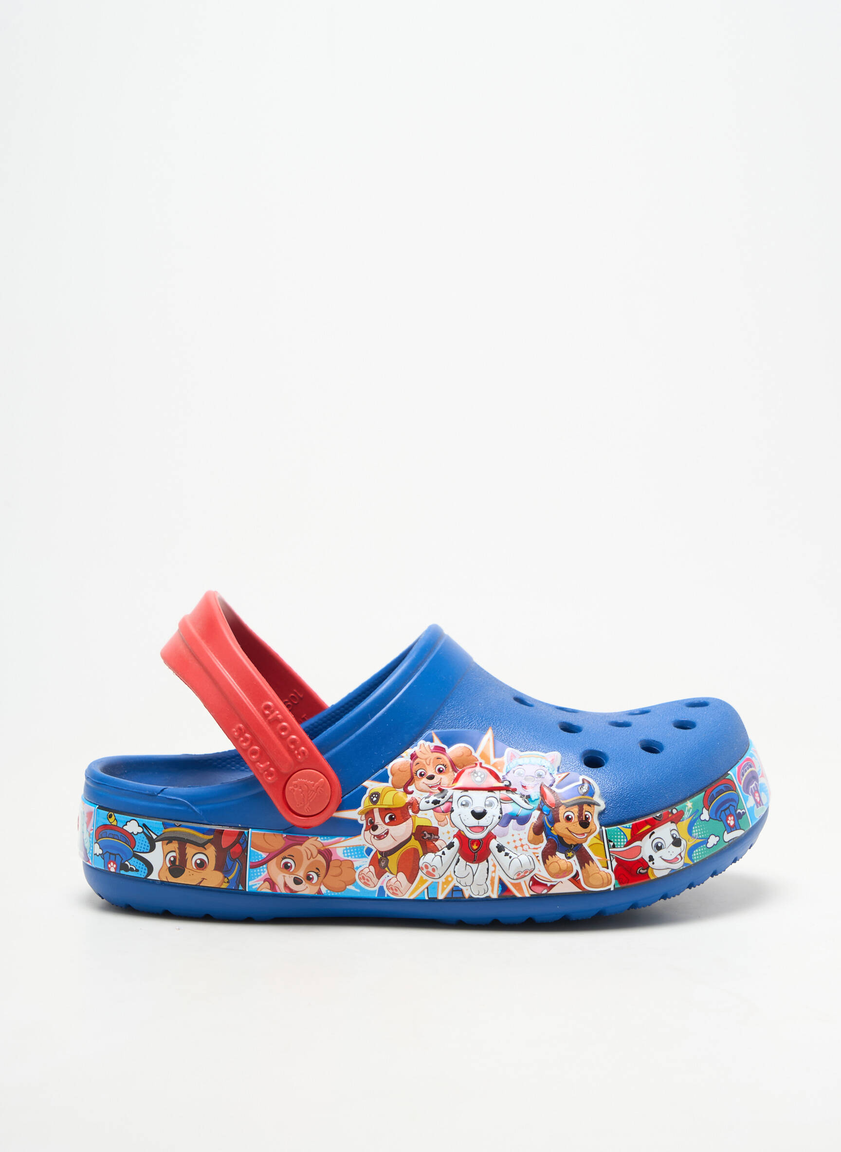 Mule/sabotai apvalus mygtukas apvalus mygtukas mėlyna CROCS berniukas