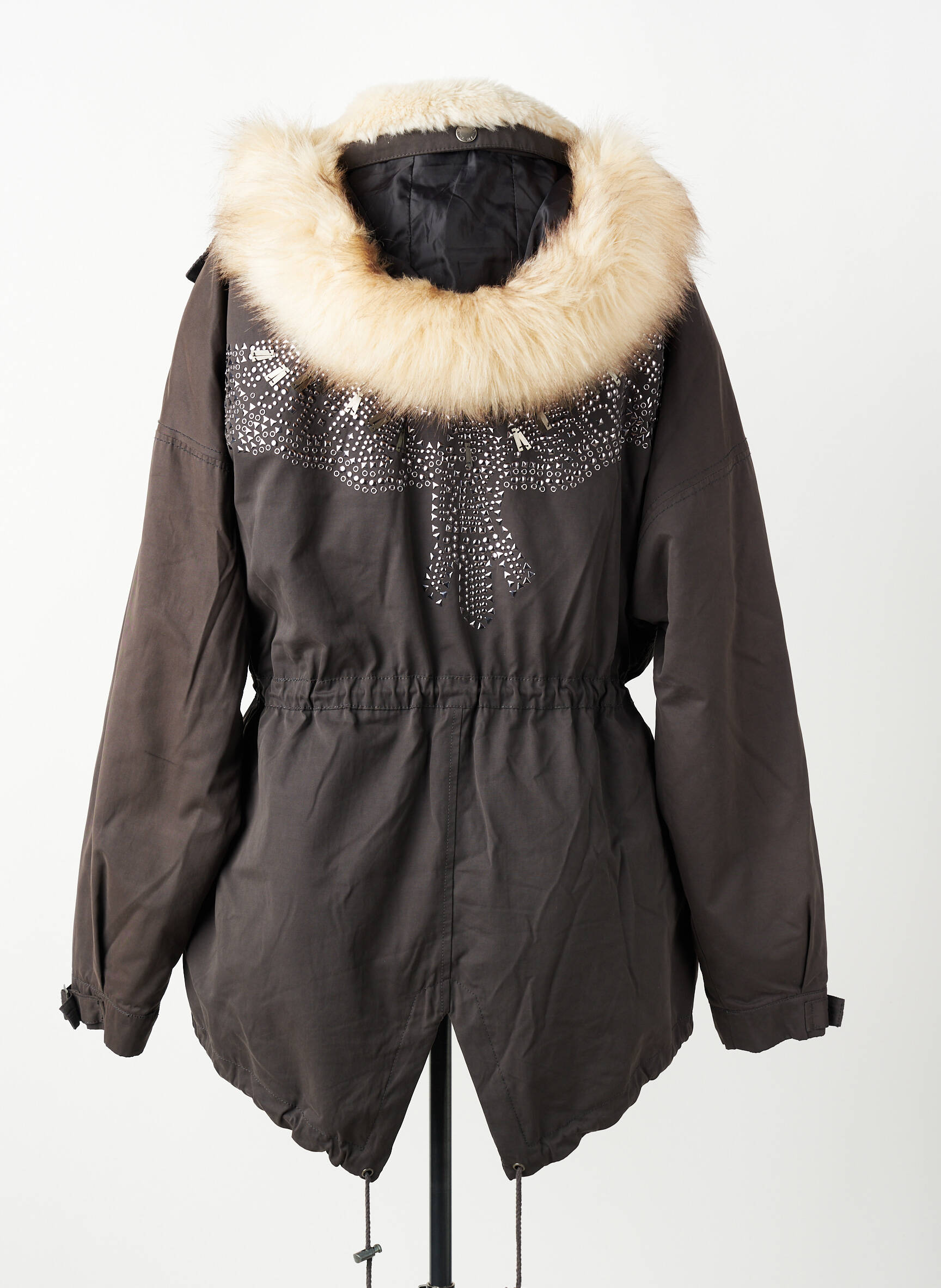 Parka ilgos rankovės su gobtuvu pilka PEPE JEANS moteris