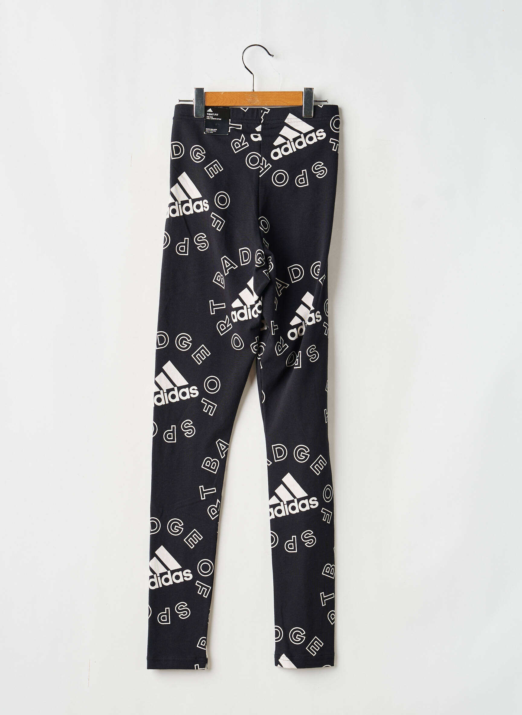 Legingas multisporto sportas elastinė dydis juodas ADIDAS mergina