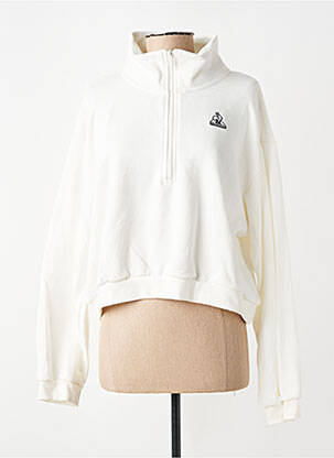 Mikroskopas siuvinėjimas ilgos rankovės baltas LE COQ SPORTIF moteris