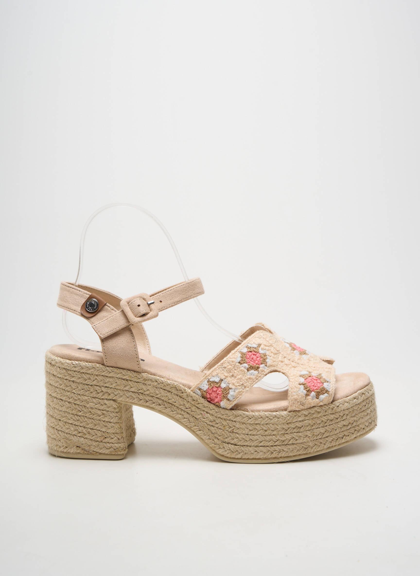 Espadrilės užsegimas kilpa(s) kulnas nuo 7 iki 9 cm bežinis REFRESH moteris