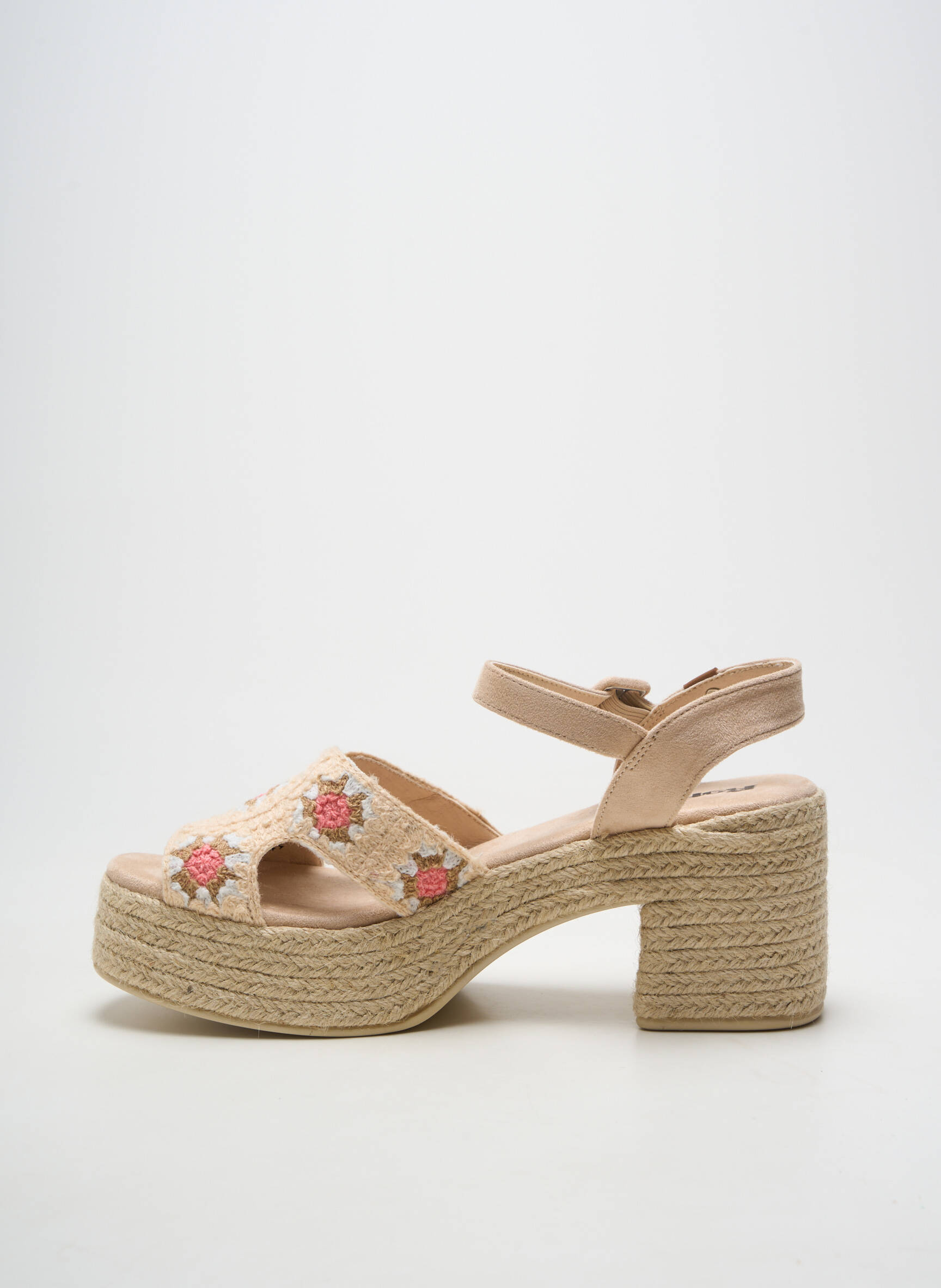 Espadrilės užsegimas kilpa(s) kulnas nuo 7 iki 9 cm bežinis REFRESH moteris
