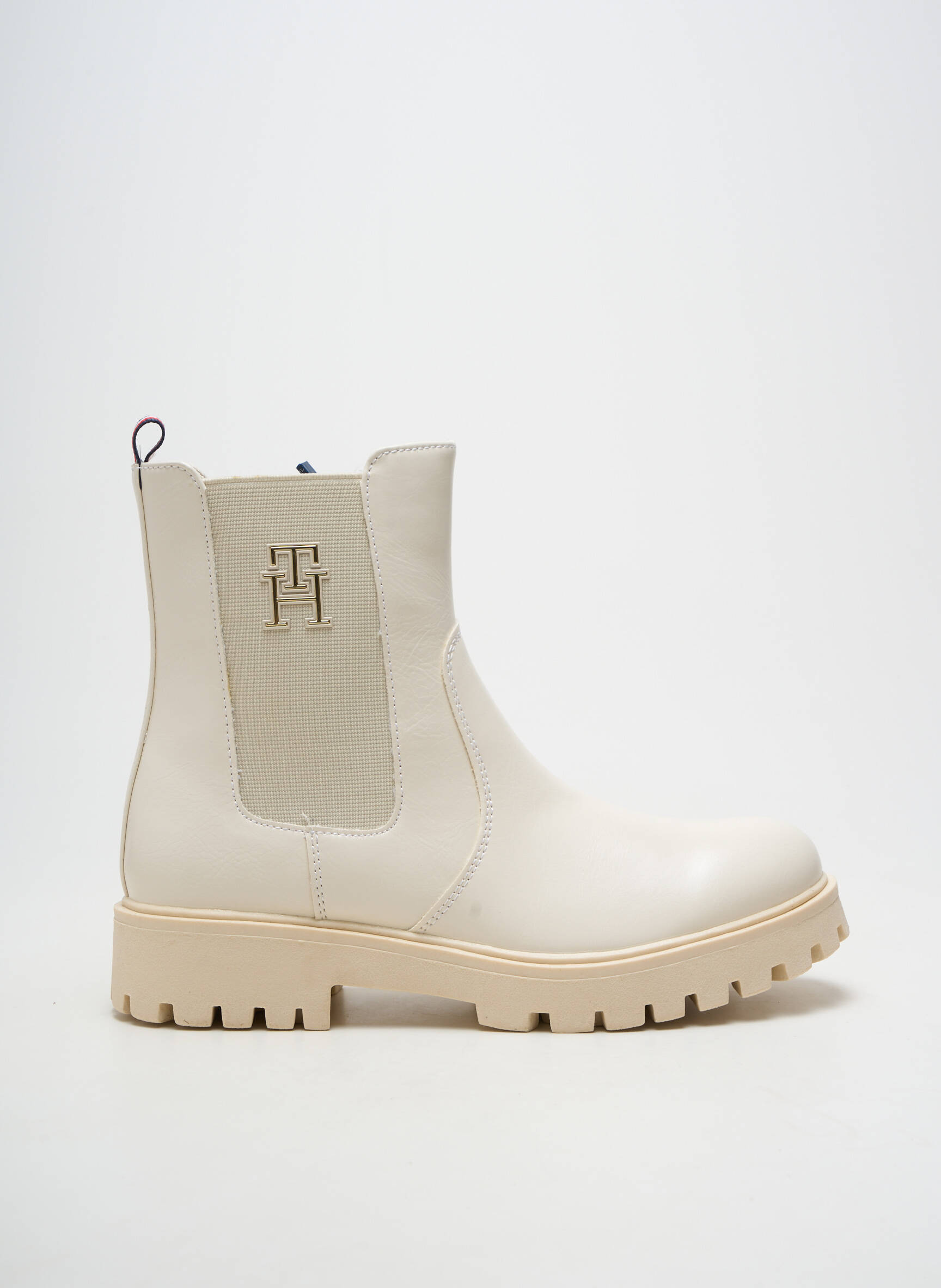 Batai/botai lygus medžiaga kulnas nuo 4 iki 6 cm bežinis TOMMY HILFIGER moteris