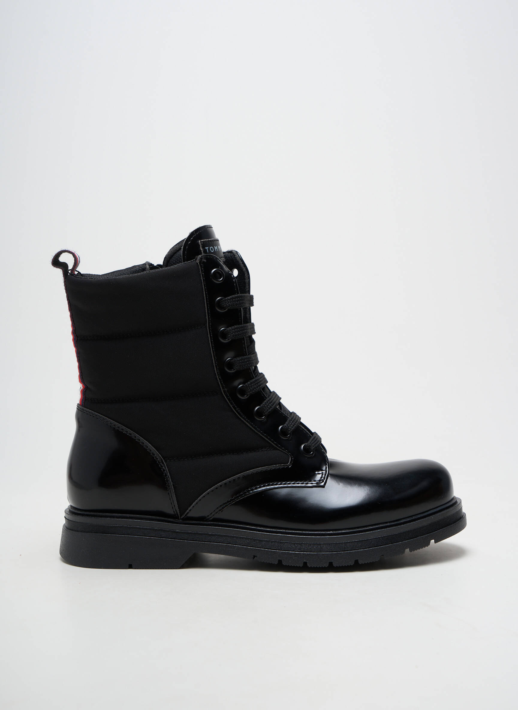 Batai/botai lygus medžiaga plokščias kulnas iki 3 cm juodas TOMMY HILFIGER moteris