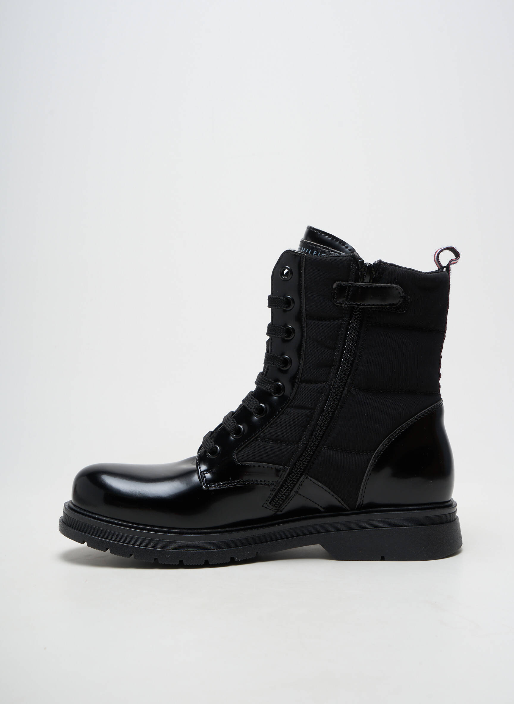 Batai/botai lygus medžiaga plokščias kulnas iki 3 cm juodas TOMMY HILFIGER moteris