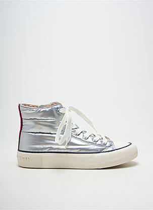 Bėgimo bateliai lygus medžiaga plokščias kulnas iki 3 cm sidabrinė TOMMY HILFIGER moteris