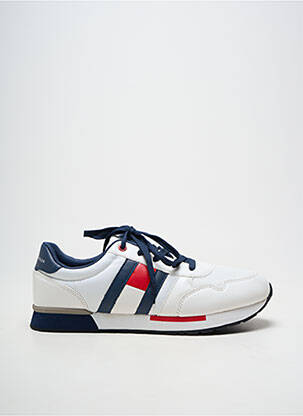 Bėgimo bateliai lygus medžiaga apvalus mygtukas baltas TOMMY HILFIGER vyras