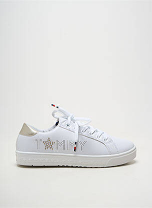 Bėgimo bateliai lygus medžiaga plokščias kulnas iki 3 cm baltas TOMMY HILFIGER moteris