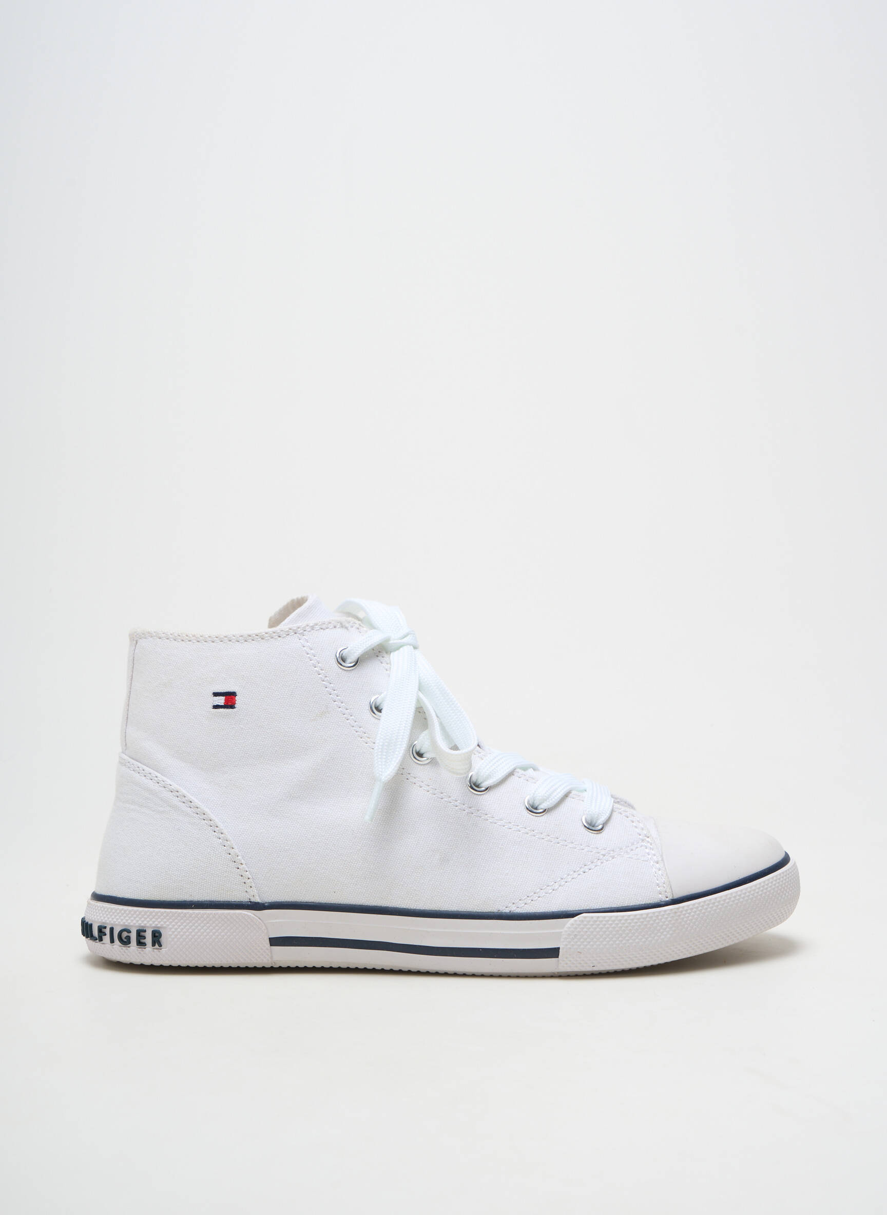 Bėgimo bateliai užtrauktukas ir raišteliai plokščias kulnas iki 3 cm baltas TOMMY HILFIGER moteris