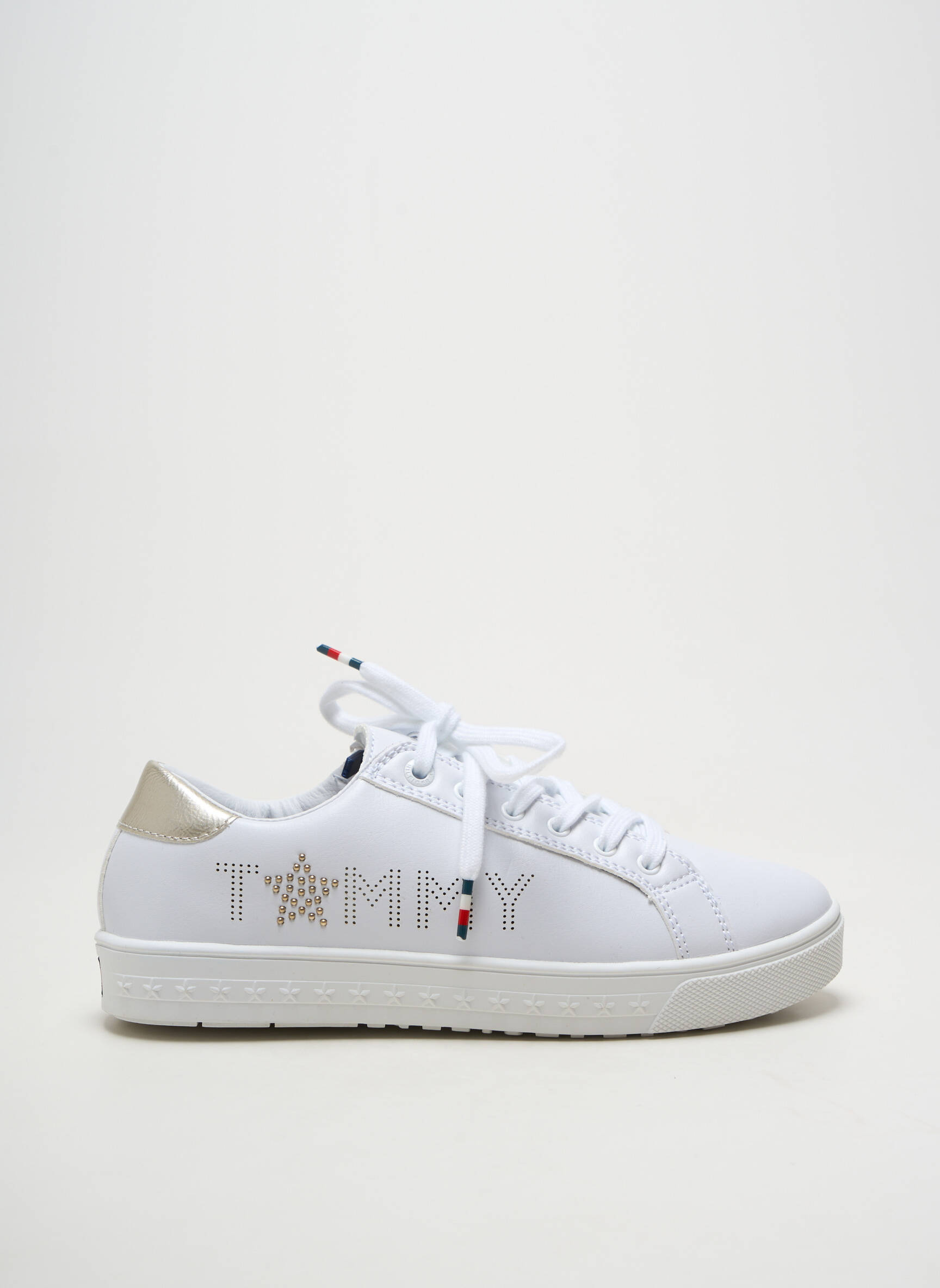Bėgimo bateliai lygus medžiaga plokščias kulnas iki 3 cm baltas TOMMY HILFIGER moteris