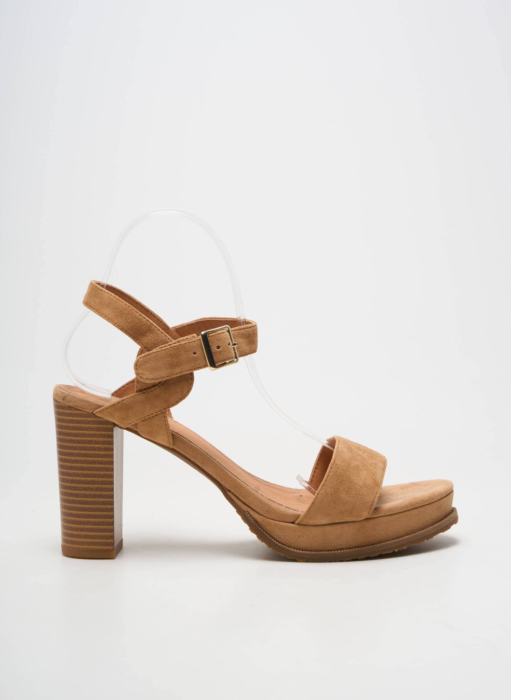 Sandalai/nu pėdos užsegimas kilpa(s) kulnas nuo 7 iki 9 cm rudas MAM'ZELLE moteris