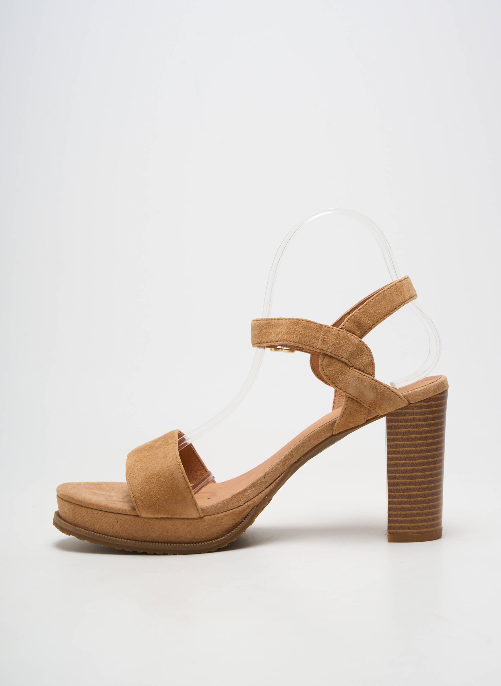Sandalai/nu pėdos užsegimas kilpa(s) kulnas nuo 7 iki 9 cm rudas MAM'ZELLE moteris