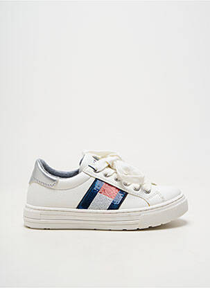 Bėgimo bateliai lygus medžiaga apvalus mygtukas baltas TOMMY HILFIGER mergina