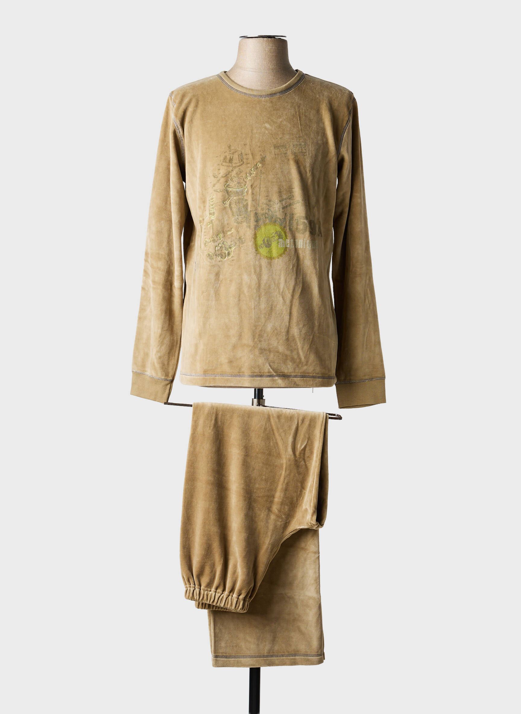 Pižama ilgos rankovės žalias PETIT BATEAU berniukas