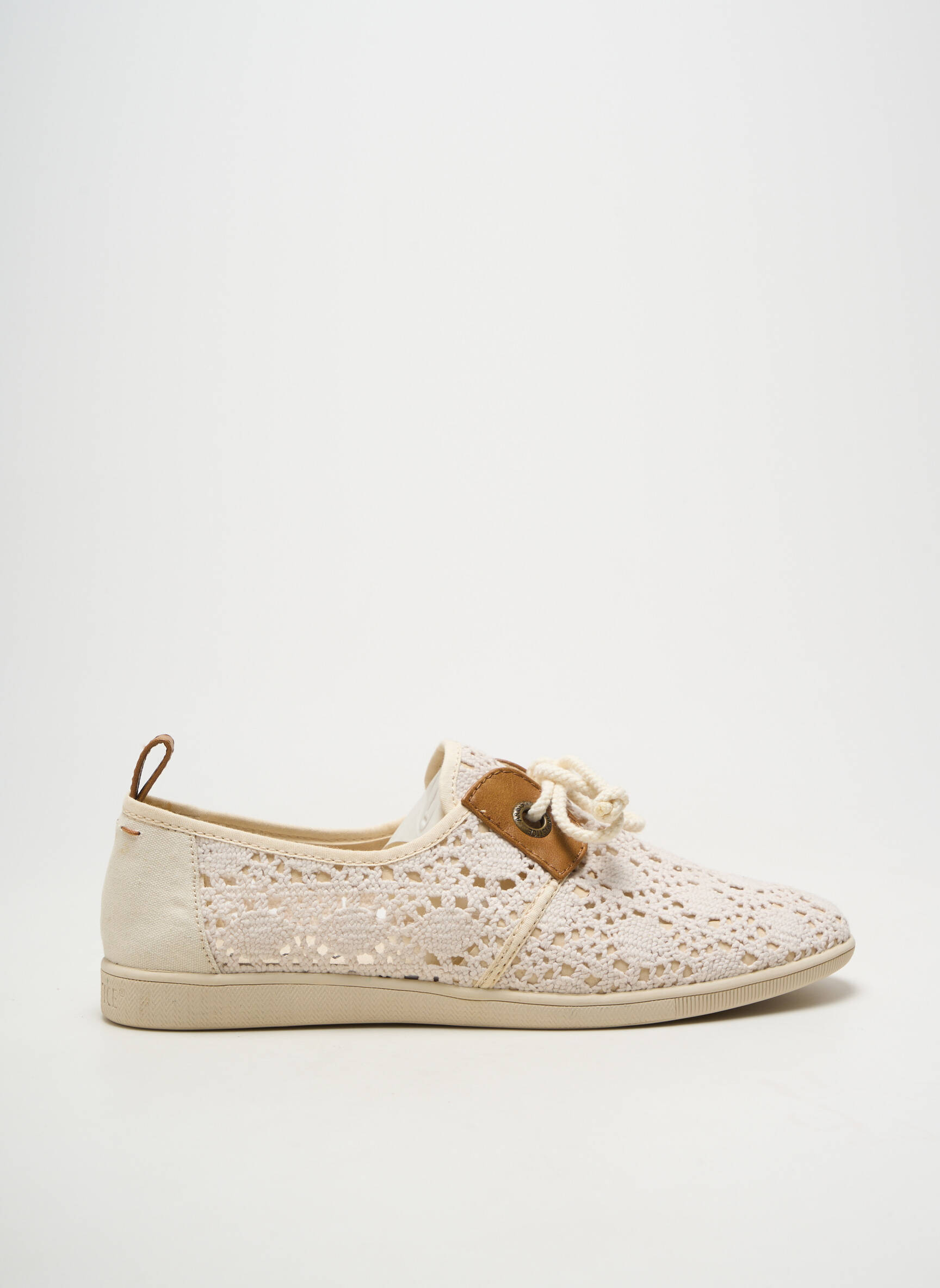 Slip-on batai šnervių uždarymas plokščias kulnas iki 3 cm bežinis ARMISTICE moteris