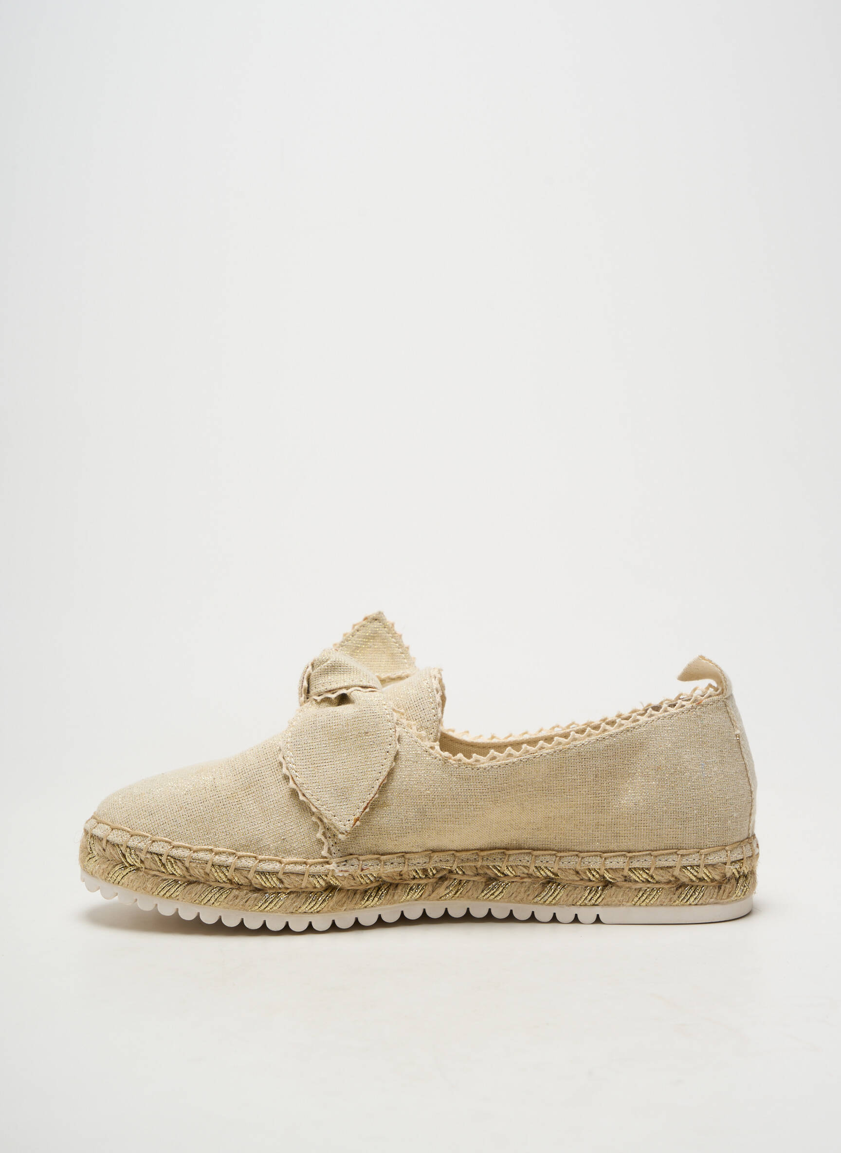 Espadrilės satino audinys plokščias kulnas iki 3 cm bežinis ARMISTICE moteris