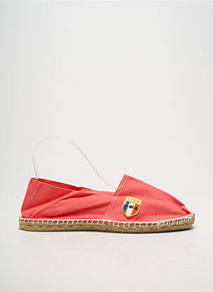 Espadrilės apvalus mygtukas plokščias kulnas iki 3 cm oranžinė CALA 1789 moteris