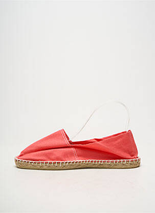 Espadrilės apvalus mygtukas plokščias kulnas iki 3 cm oranžinė CALA 1789 moteris
