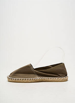 Espadrilės apvalus mygtukas plokščias kulnas iki 3 cm žalias CALA 1789 moteris