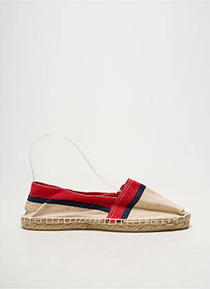 Espadrilės apvalus mygtukas plokščias kulnas iki 3 cm bežinis CALA 1789 moteris