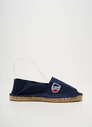 Espadrilės apvalus mygtukas plokščias kulnas iki 3 cm mėlyna CALA 1789 moteris