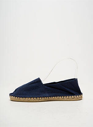 Espadrilės apvalus mygtukas plokščias kulnas iki 3 cm mėlyna CALA 1789 moteris