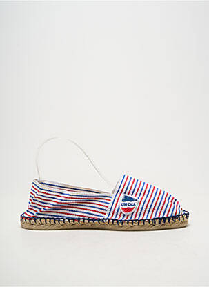Espadrilės apvalus mygtukas plokščias kulnas iki 3 cm mėlyna CALA 1789 moteris