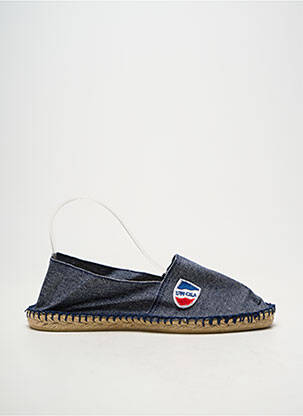 Espadrilės apvalus mygtukas plokščias kulnas iki 3 cm mėlyna CALA 1789 moteris
