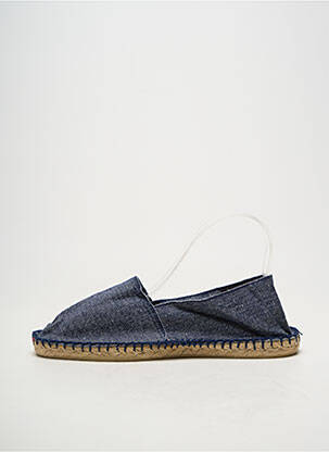 Espadrilės apvalus mygtukas plokščias kulnas iki 3 cm mėlyna CALA 1789 moteris