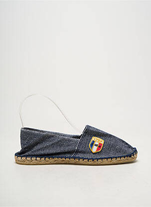 Espadrilės apvalus mygtukas plokščias kulnas iki 3 cm mėlyna CALA 1789 moteris