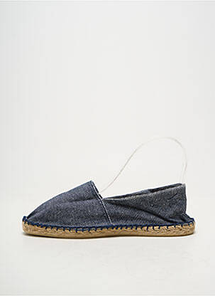 Espadrilės apvalus mygtukas plokščias kulnas iki 3 cm mėlyna CALA 1789 moteris