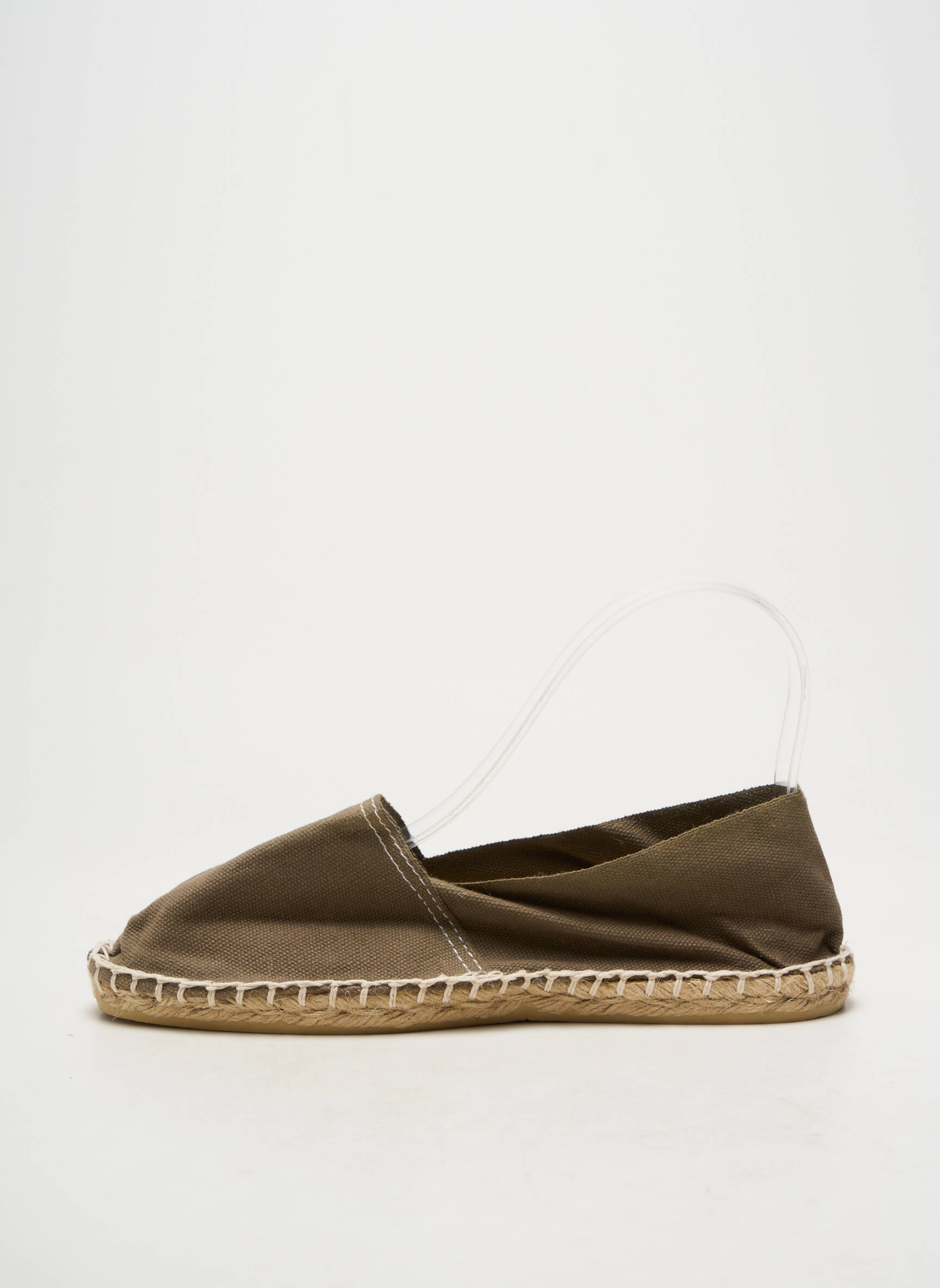 Espadrilės apvalus mygtukas plokščias kulnas iki 3 cm žalias CALA 1789 moteris