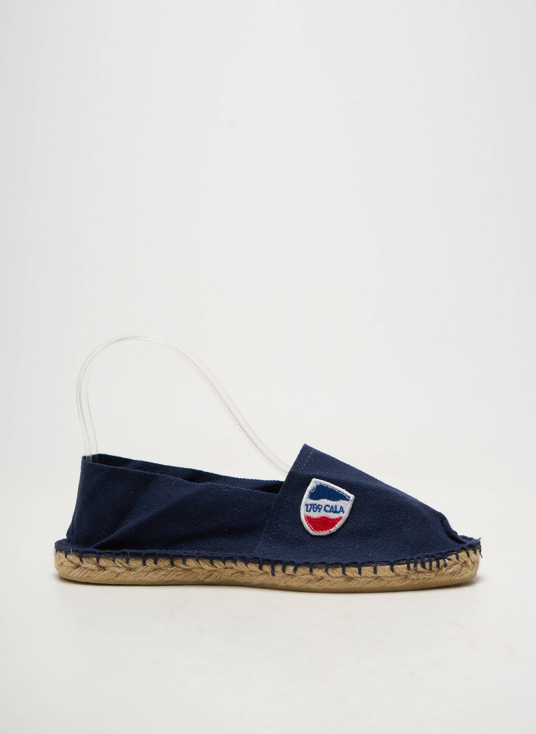 Espadrilės apvalus mygtukas plokščias kulnas iki 3 cm mėlyna CALA 1789 moteris