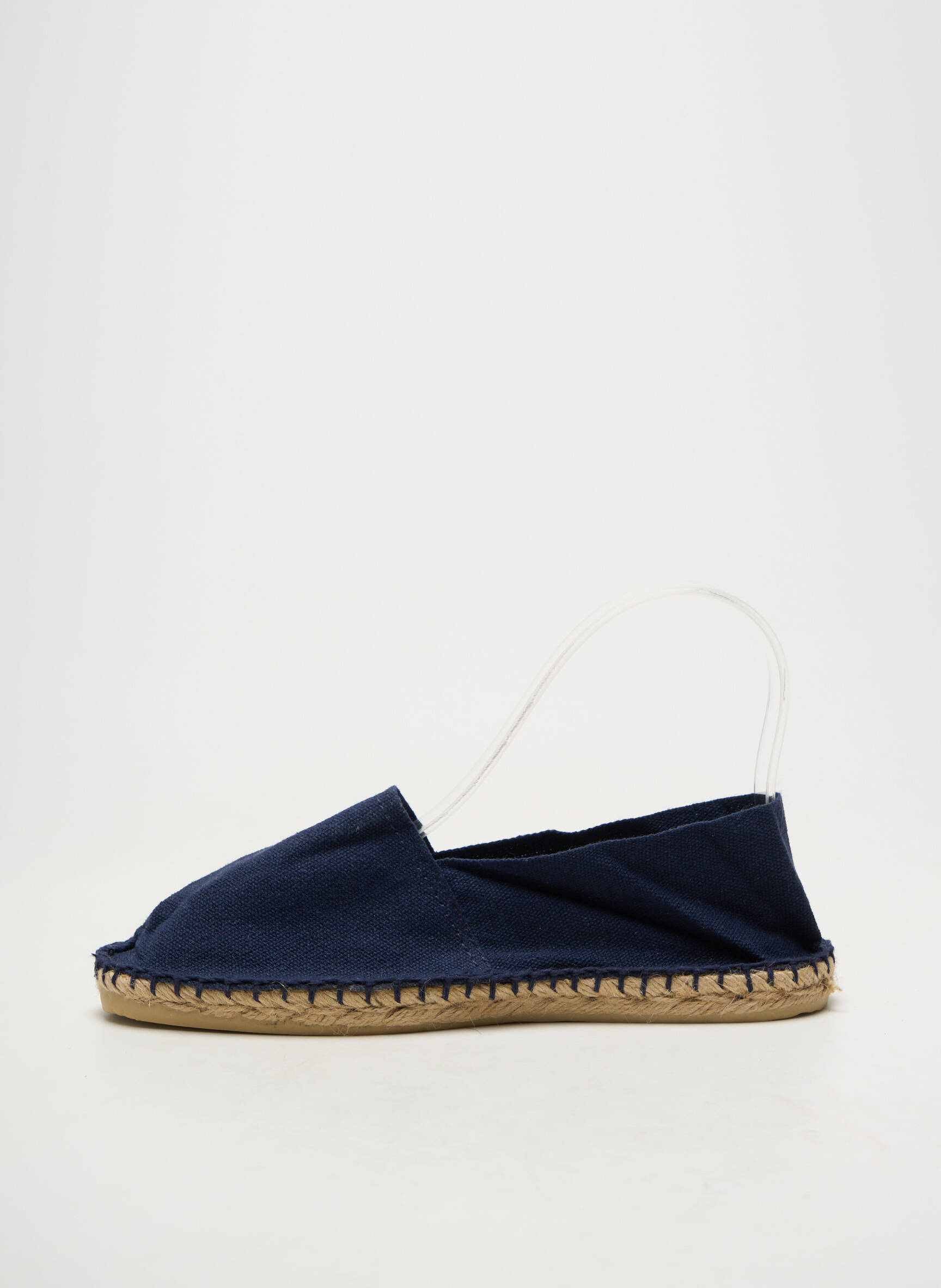Espadrilės apvalus mygtukas plokščias kulnas iki 3 cm mėlyna CALA 1789 moteris