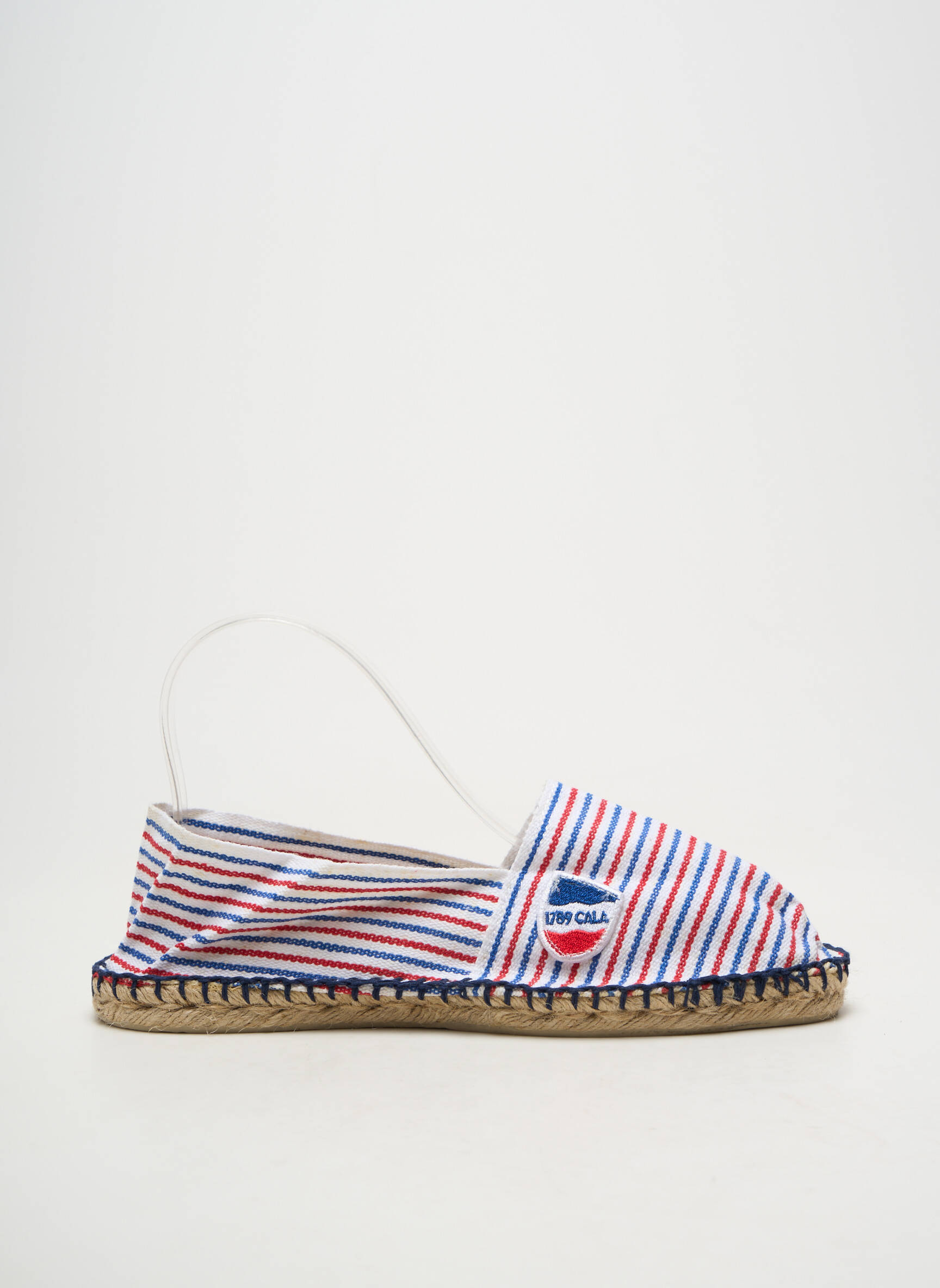 Espadrilės apvalus mygtukas plokščias kulnas iki 3 cm mėlyna CALA 1789 moteris