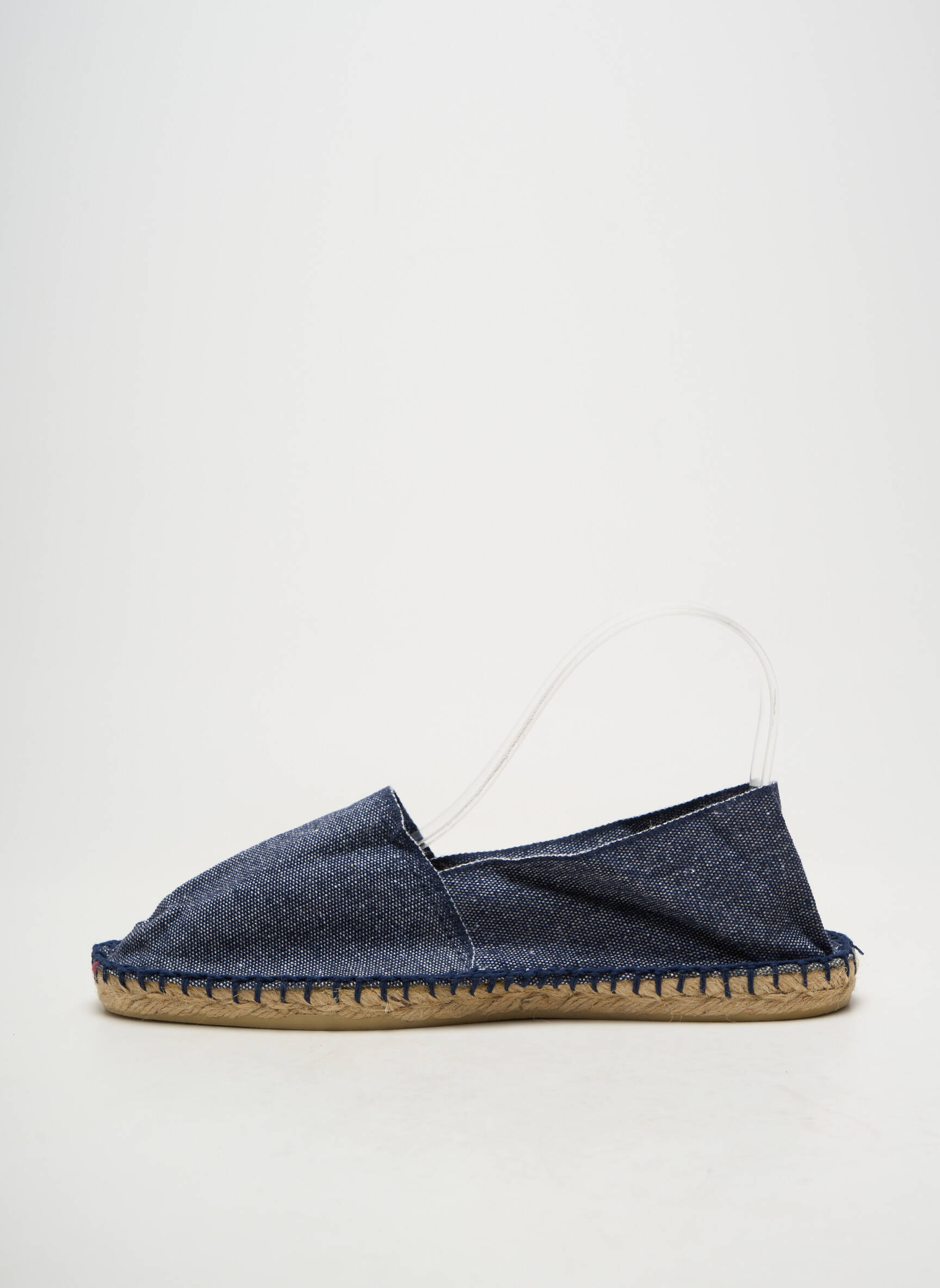 Espadrilės apvalus mygtukas plokščias kulnas iki 3 cm mėlyna CALA 1789 moteris